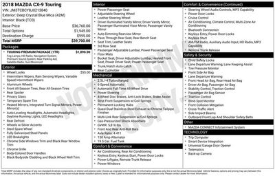 2018 Mazda Mazda CX-9 Touring