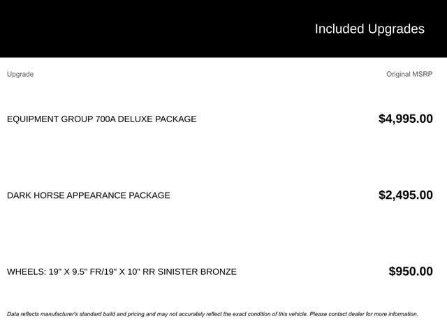 2025 Ford Mustang Dark Horse