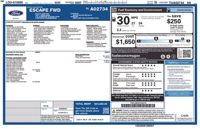 2026 Ford Escape ST-Line