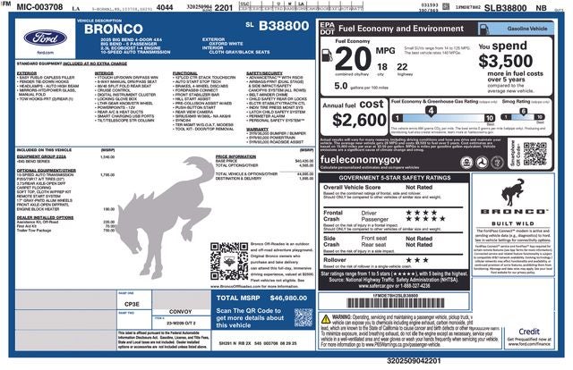 2025 Ford Bronco Big Bend