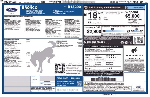 2025 Ford Bronco Badlands