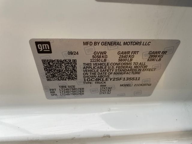 2025 Chevrolet Silverado 2500HD Work Truck