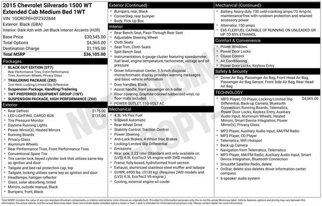 2015 Chevrolet Silverado 1500 WT