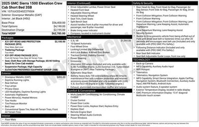 2025 GMC Sierra 1500 Elevation