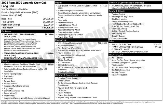 2025 RAM 3500 Laramie
