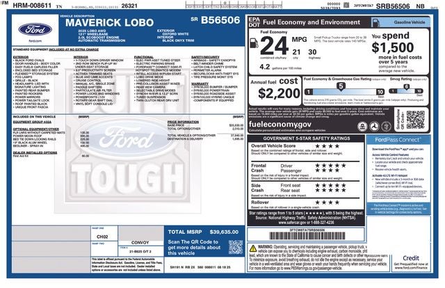 2025 Ford Maverick Lobo Standard