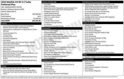 2024 Mazda Mazda CX-90 3.3 Turbo Preferred Plus