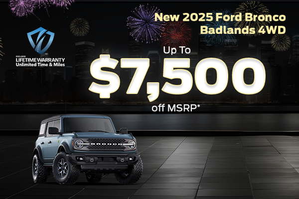 New 2025 Ford Bronco Badlands 4WD