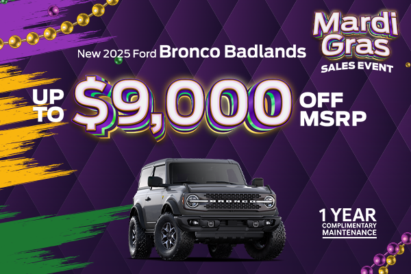 New 2025 Ford Bronco Badlands